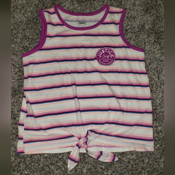 Justice | Classic Striped Tank Top - Picture 1 of 5